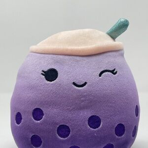 Squishmellow poplina  Purple Boba Plush Toy